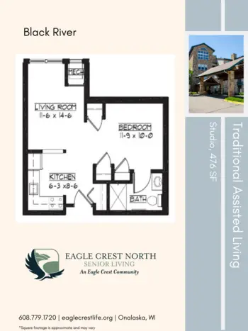 Floorplan of Eagle Crest North, Assisted Living, Memory Care, Onalaska, WI 1
