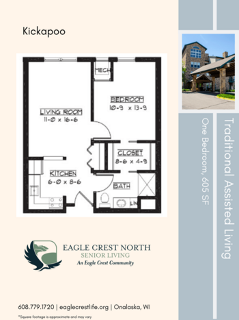 Floorplan of Eagle Crest North, Assisted Living, Memory Care, Onalaska, WI 3