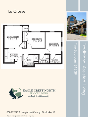 Floorplan of Eagle Crest North, Assisted Living, Memory Care, Onalaska, WI 4