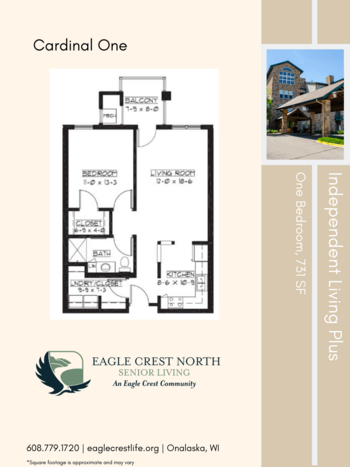 Floorplan of Eagle Crest North, Assisted Living, Memory Care, Onalaska, WI 6