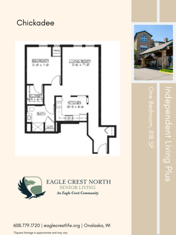 Floorplan of Eagle Crest North, Assisted Living, Memory Care, Onalaska, WI 7