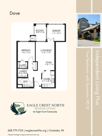 Floorplan of Eagle Crest North, Assisted Living, Memory Care, Onalaska, WI 9