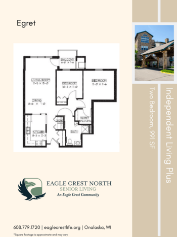 Floorplan of Eagle Crest North, Assisted Living, Memory Care, Onalaska, WI 11