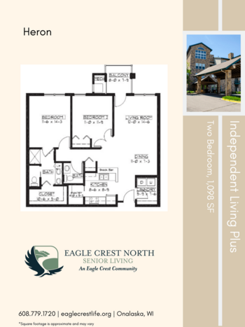 Floorplan of Eagle Crest North, Assisted Living, Memory Care, Onalaska, WI 13