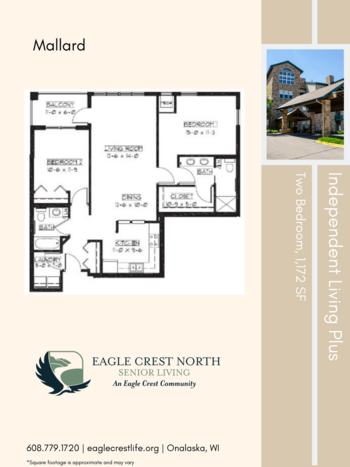 Floorplan of Eagle Crest North, Assisted Living, Memory Care, Onalaska, WI 16