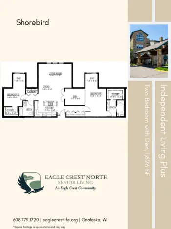 Floorplan of Eagle Crest North, Assisted Living, Memory Care, Onalaska, WI 20