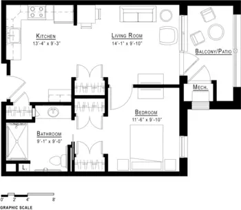 Floorplan of GreenView Senior Assisted Living, Assisted Living, Uniontown, OH 1