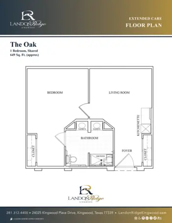 Floorplan of Isle at Kingwood, Assisted Living, Kingwood, TX 11