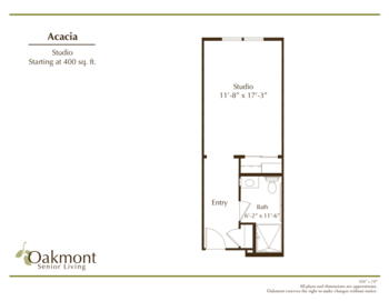 Floorplan of Oakmont of Camarillo, Assisted Living, Camarillo, CA 1