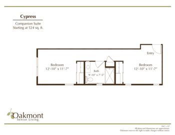 Floorplan of Oakmont of Camarillo, Assisted Living, Camarillo, CA 3