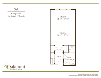 Floorplan of Oakmont of Camarillo, Assisted Living, Camarillo, CA 5