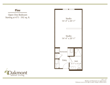 Floorplan of Oakmont of Camarillo, Assisted Living, Camarillo, CA 7
