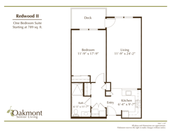 Floorplan of Oakmont of Camarillo, Assisted Living, Camarillo, CA 8