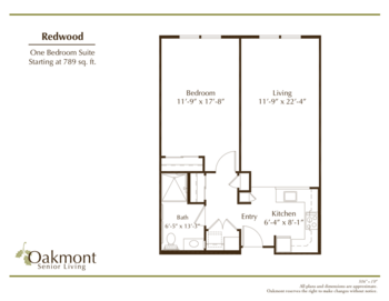 Floorplan of Oakmont of Camarillo, Assisted Living, Camarillo, CA 9