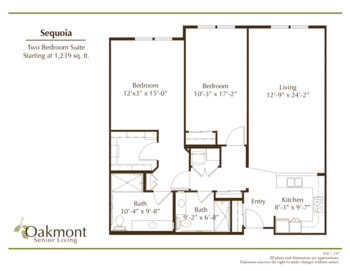 Floorplan of Oakmont of Camarillo, Assisted Living, Camarillo, CA 10