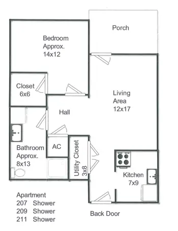 Floorplan of Stones River Manor, Assisted Living, Murfreesboro, TN 8