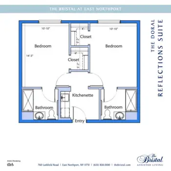 Floorplan of The Bristal at East Northport, Assisted Living, East Northport, NY 4