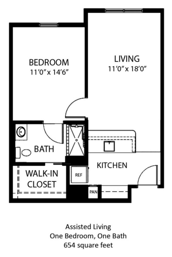 Floorplan of The Waterford at Richmond Heights, Assisted Living, Cleveland, OH 2