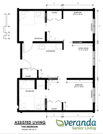Floorplan of Veranda at Paramount, Assisted Living, Memory Care, Meridian, ID 6