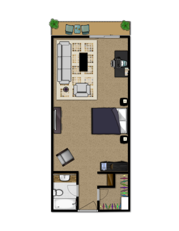 Floorplan of Vista Del Mar Senior Living, Assisted Living, Long Beach, CA 1