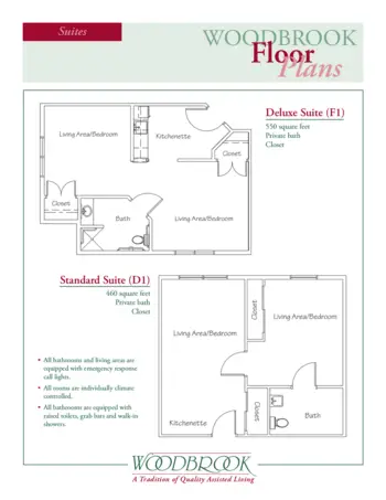 Floorplan of Woodbrook Assisted Living Residence, Assisted Living, Elmira, NY 1