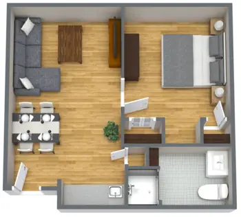 Floorplan of Belleview Suites at DTC, Assisted Living, Memory Care, Denver, CO 3