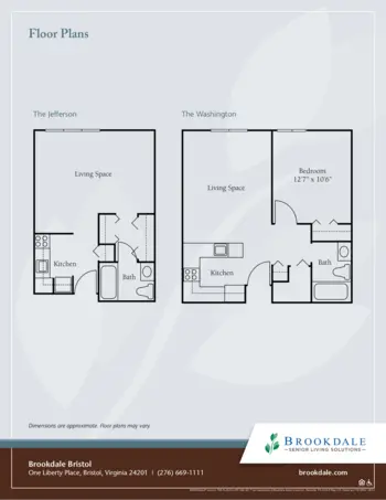 Floorplan of Brookdale Bristol, Assisted Living, Bristol, VA 1