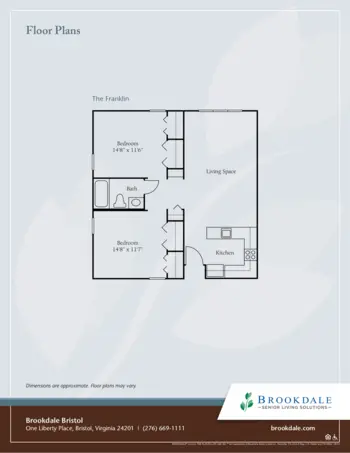 Floorplan of Brookdale Bristol, Assisted Living, Bristol, VA 2