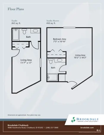 Floorplan of Brookdale Chubbuck, Assisted Living, Memory Care, Chubbuck, ID 1