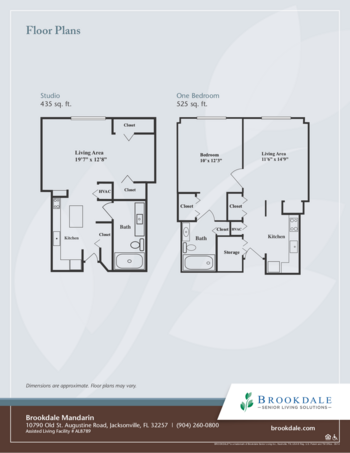 Floorplan of Brookdale Mandarin, Assisted Living, Jacksonville, FL 1