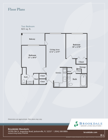 Floorplan of Brookdale Mandarin, Assisted Living, Jacksonville, FL 2