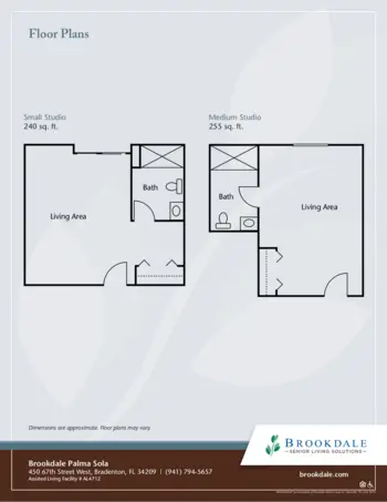 Floorplan of Brookdale Palma Sola, Assisted Living, Bradenton, FL 1