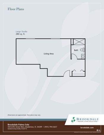 Floorplan of Brookdale Palma Sola, Assisted Living, Bradenton, FL 2