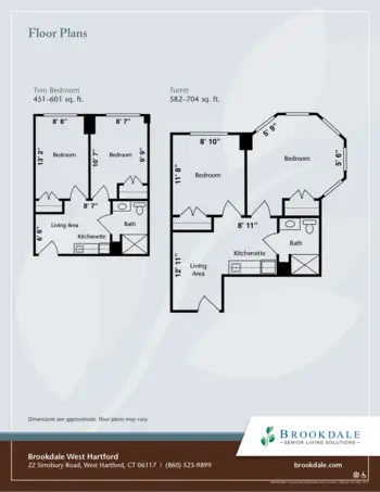 Floorplan of Brookdale West Hartford, Assisted Living, West Hartford, CT 2