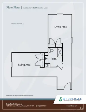 Floorplan of Brookdale Wooster, Assisted Living, Wooster, OH 4