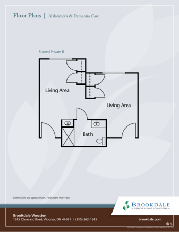 Floorplan of Brookdale Wooster, Assisted Living, Wooster, OH 5