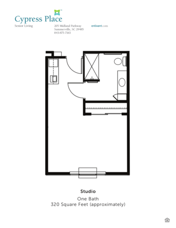 Floorplan of Cypress Place, Assisted Living, Summerville, SC 1
