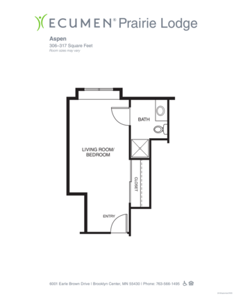Floorplan of Ecumen Prairie Lodge, Assisted Living, Memory Care, Brooklyn Center, MN 1
