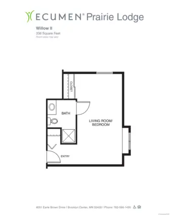 Floorplan of Ecumen Prairie Lodge, Assisted Living, Memory Care, Brooklyn Center, MN 4