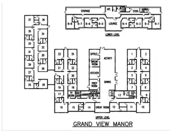 Floorplan of Grand View Manor, Assisted Living, Fleetwood, PA 1