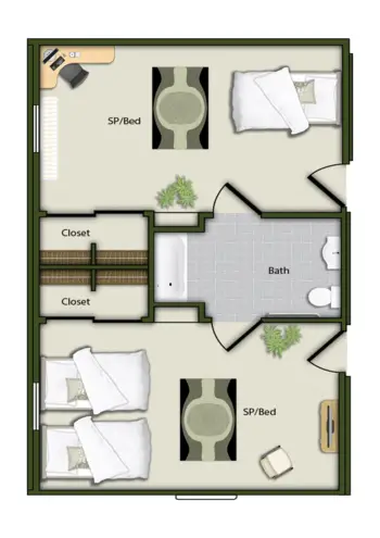 Floorplan of Greenfield Assisted Living of Williamsburg, Assisted Living, Memory Care, Williamsburg, VA 2