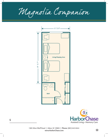 Floorplan of Harborchase of Aiken, Assisted Living, Memory Care, Aiken, SC 2