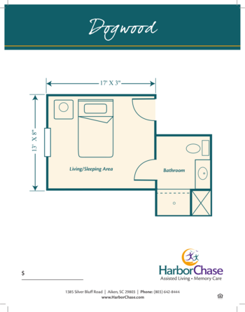 Floorplan of Harborchase of Aiken, Assisted Living, Memory Care, Aiken, SC 4