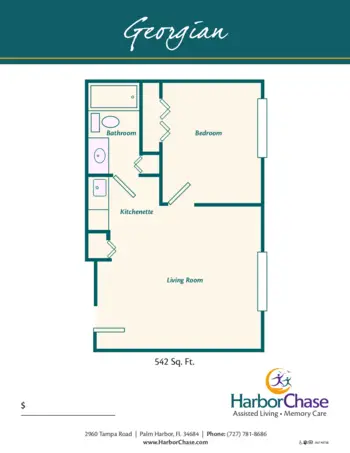 Floorplan of HarborChase of Palm Harbor, Assisted Living, Palm Harbor, FL 3