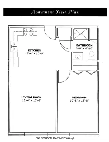 Floorplan of Keller Lake Commons, Assisted Living, Big Lake, MN 4