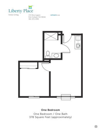 Floorplan of Liberty Place, Assisted Living, Port Orchard, WA 2