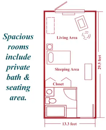 Floorplan of Magnolia Place, Assisted Living, Union City, TN 1