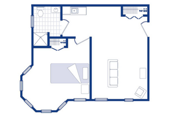 Floorplan of Morningside of Sterling, Assisted Living, Sterling, IL 2