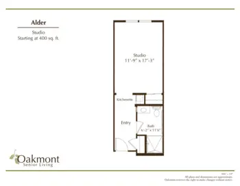 Floorplan of Oakmont of Riverpark, Assisted Living, Oxnard, CA 2