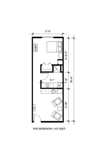 Floorplan of Parkview Pointe Senior Living, Assisted Living, Laverne, OK 2